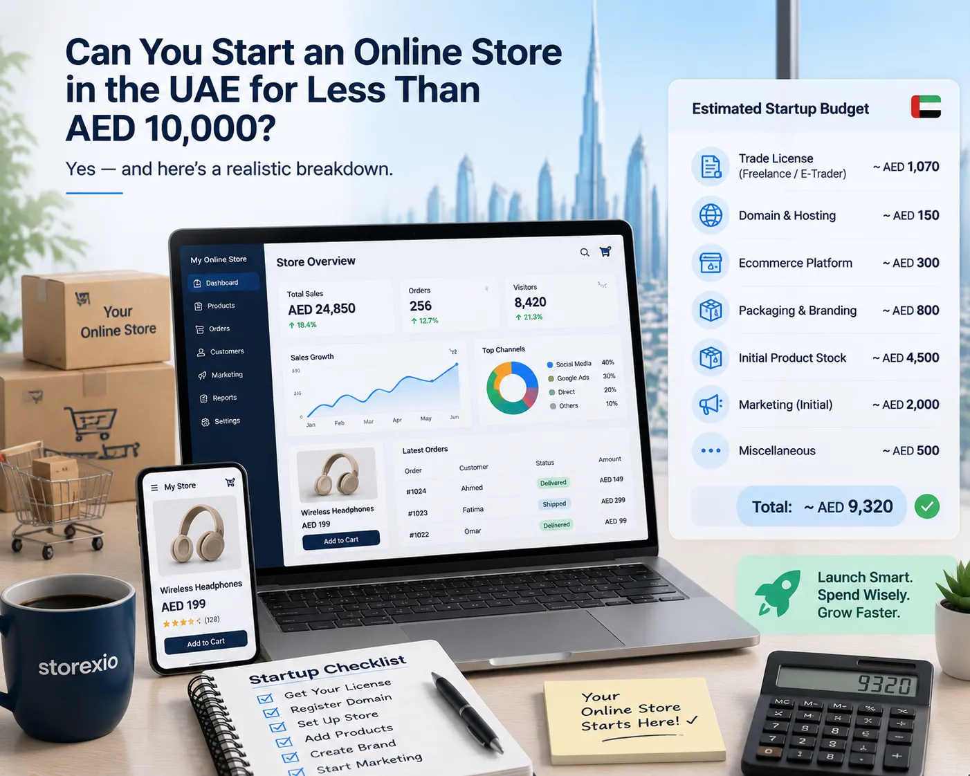 Can You Start an Online Store in the UAE for Less Than AED 10,000?